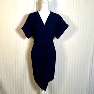 ASOS NWT Navy Blue Wrap Dress Sz 10
